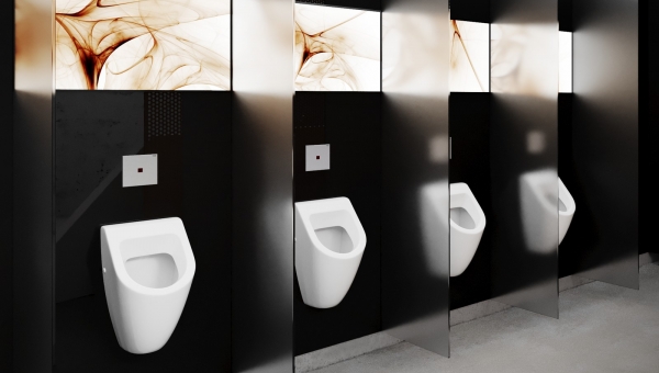 Touch-free urinal flushing technologies from Viega