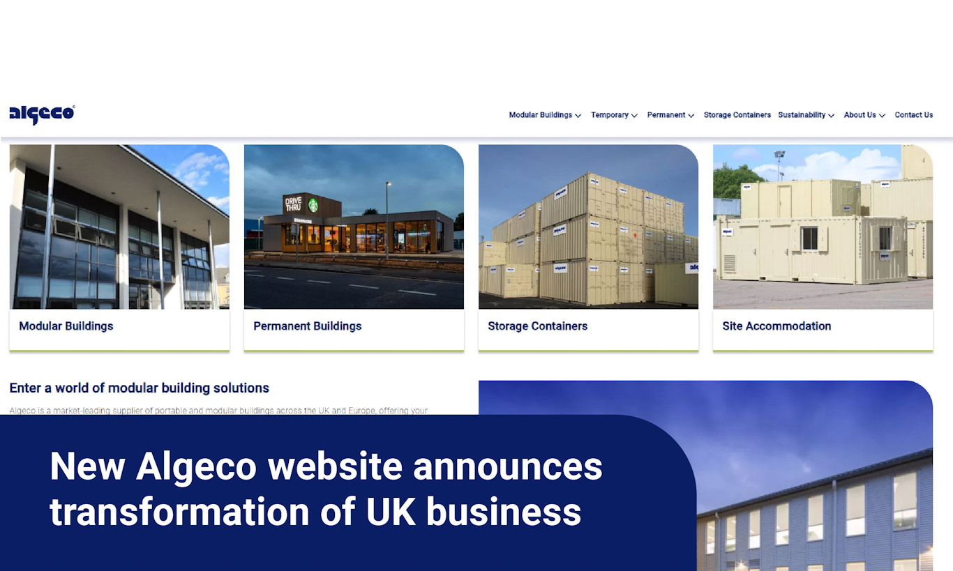 New Algeco website announces transformation of UK business
