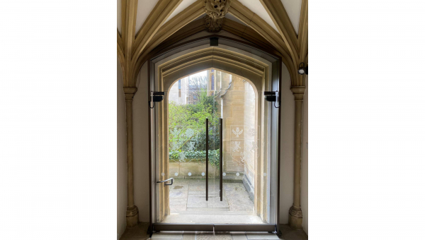 Invisible door automation opens historic Oxford college entrance